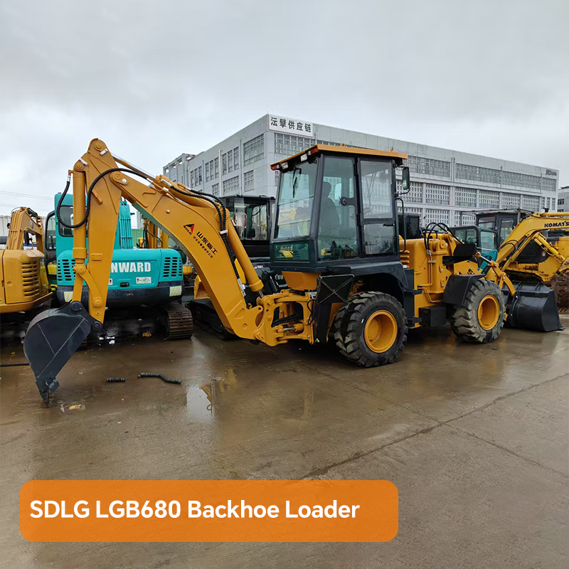 SDLG LGB680 Backhoe Loader 79 hp 4-wheel drive loader + backhoe
