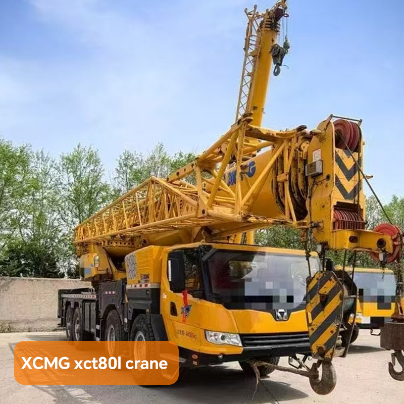 XCMG xct80l National 5 Pilot with 20 tons all wheel steering crane