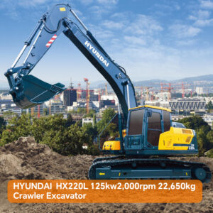 HYUNDAI CONSTRUCTION EQUIPMENT HX220L 125kw2,000rpm 22,650kg Crawler Excavator