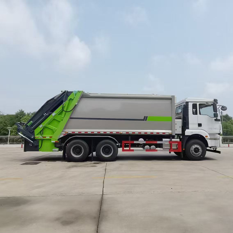 SHACMAN De'Longhi 64 Rear 8-wheel 20~22 square meters compressed garbage trucks - Image 4
