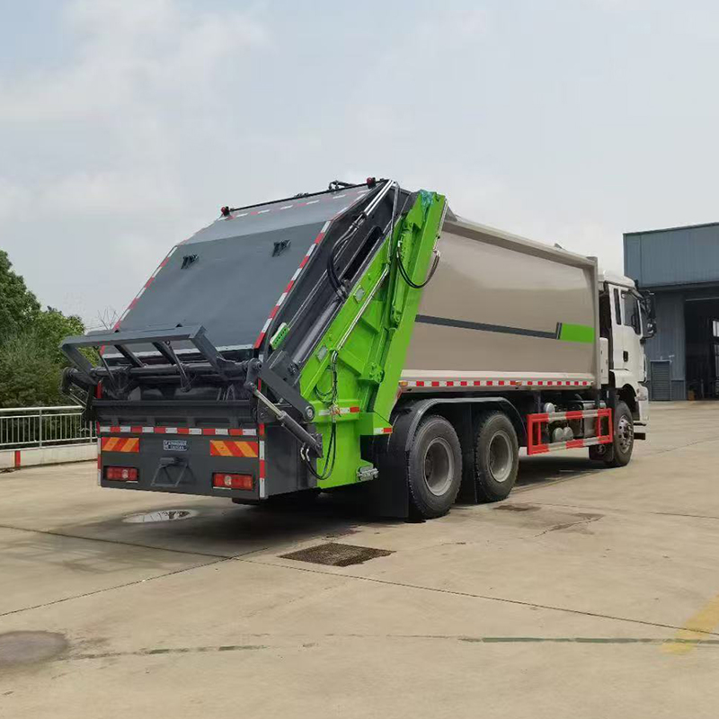 SHACMAN De'Longhi 64 Rear 8-wheel 20~22 square meters compressed garbage trucks - Image 5