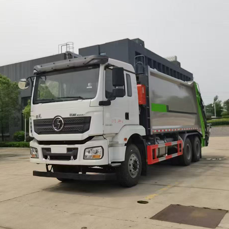 SHACMAN De'Longhi 64 Rear 8-wheel 20~22 square meters compressed garbage trucks - Image 7