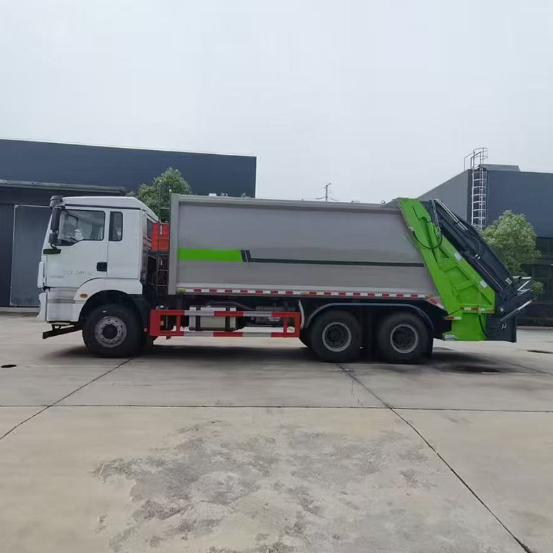 SHACMAN De'Longhi 64 Rear 8-wheel 20~22 square meters compressed garbage trucks - Image 8